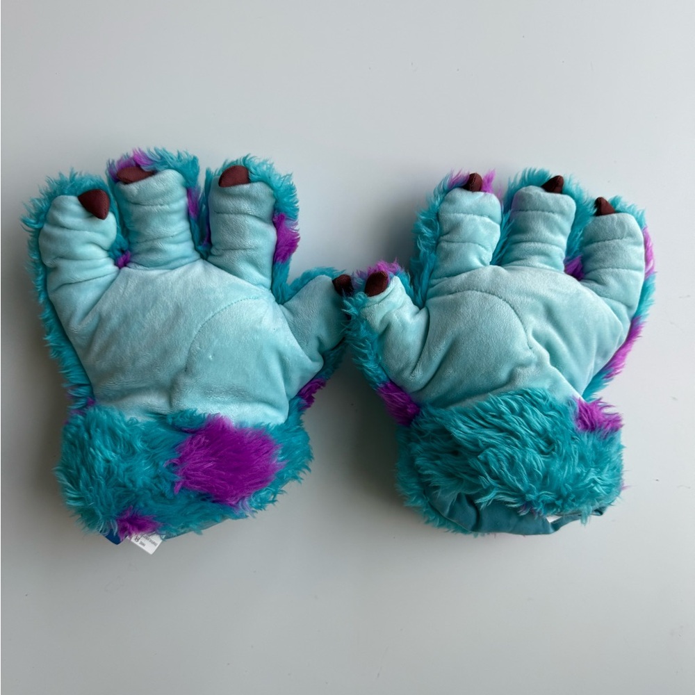 Disney Pixar Monsters Inc SULLEY Plush Paws Scare Gloves Plush Claws Cosplay